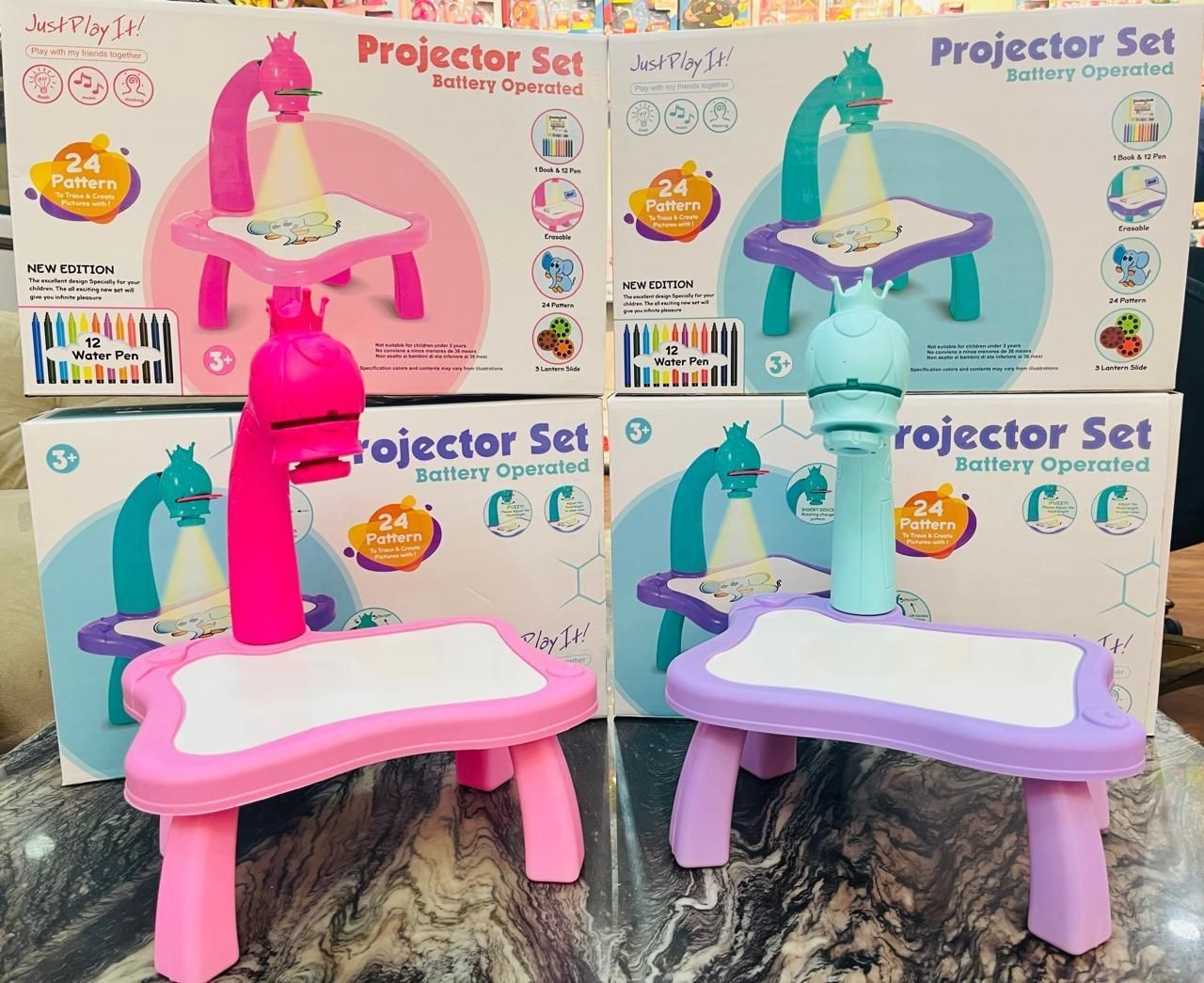 Projector Drawing Desk for Kids - Educational Art Painting Board with Light Tracing