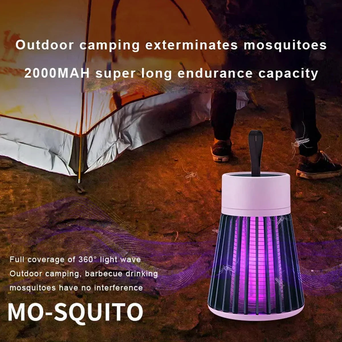 AURA-QUIET Mosquito Zapper Night Lamp