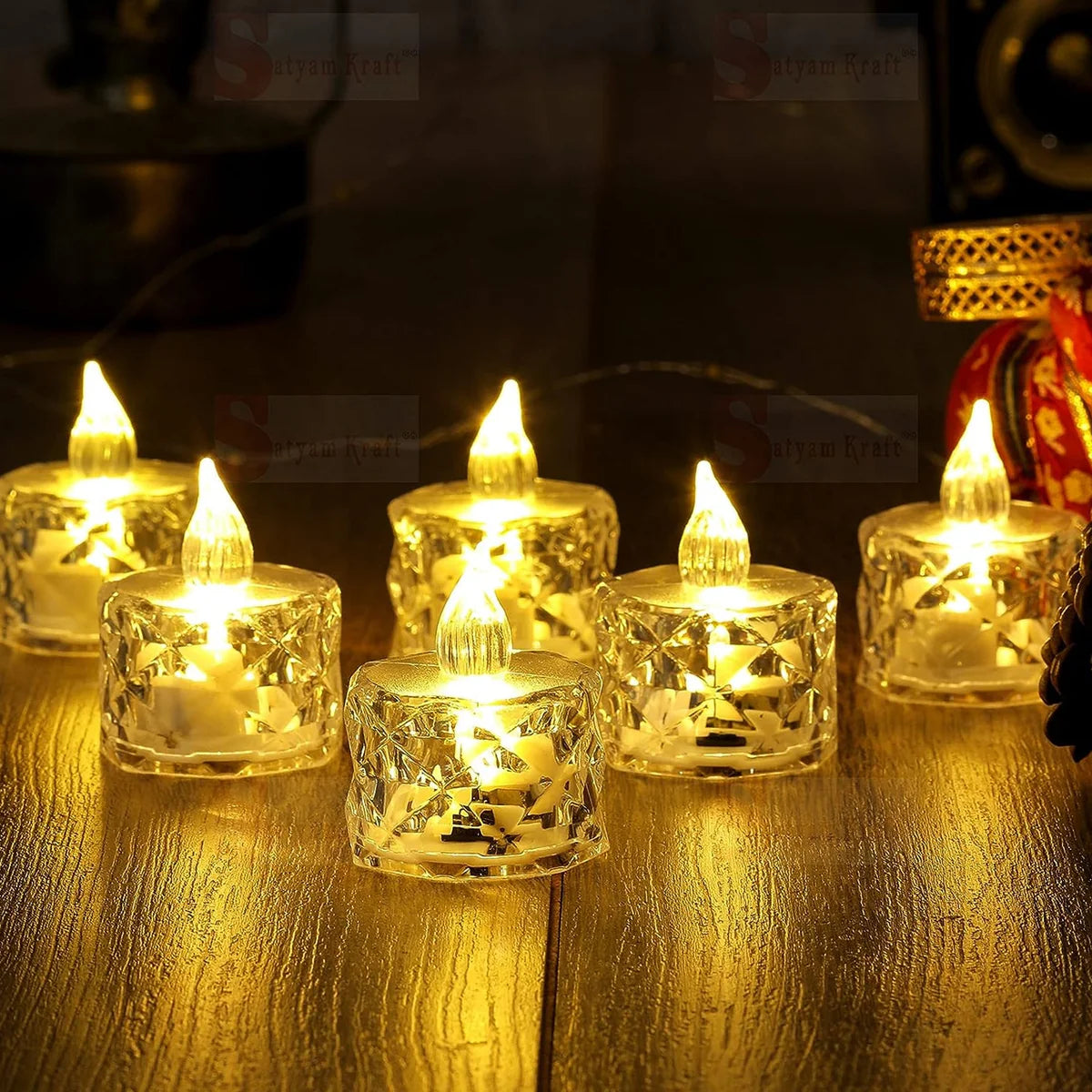 Crystal Glow™ LED Decor Candles (Pack of 12)
