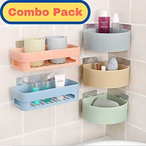 Triangle Wall Mount Storage Basket - 3-Piece Combo Pack