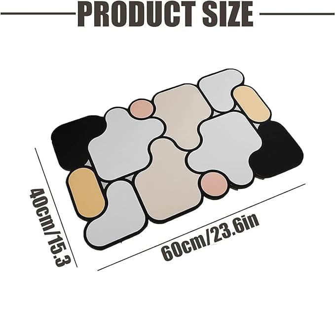 AuraBlend Abstract Floor Carpets(Pack of 2)