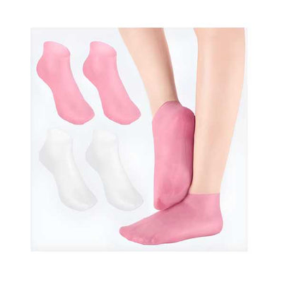 Silicone Moisturizing Socks for Women - Anti-Slip Aloe Gel Socks for Dry Cracked Feet
