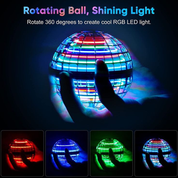 NeonNova™ Flying LED Ball - Interactive Flying Toy with LED Lights