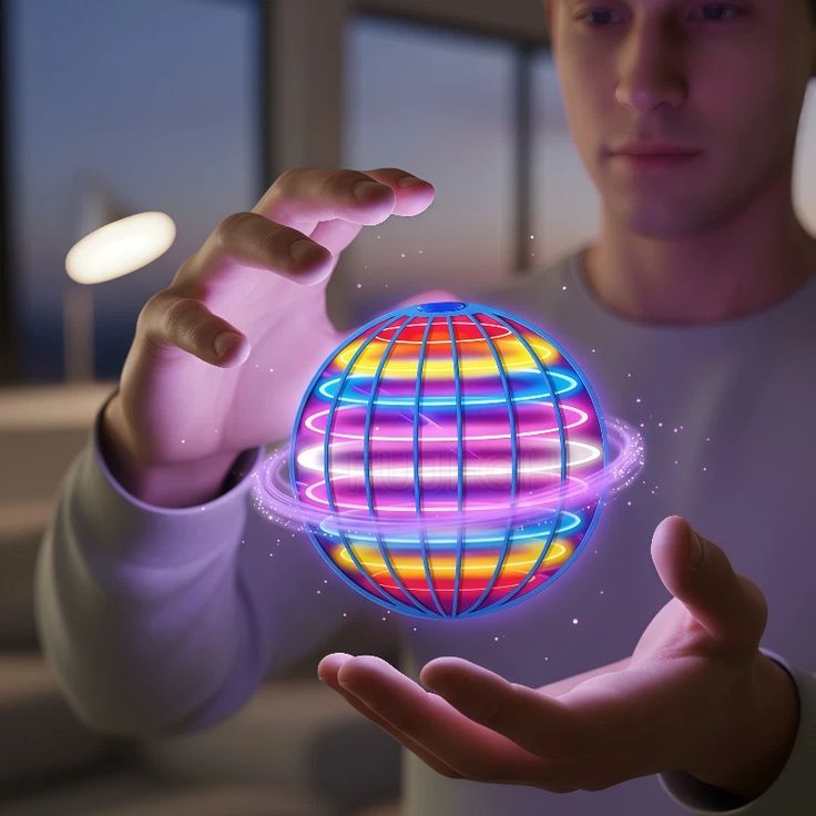 NeonNova™ Flying LED Ball - Interactive Flying Toy with LED Lights