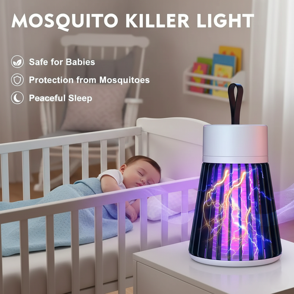 AURA-QUIET Mosquito Zapper Night Lamp