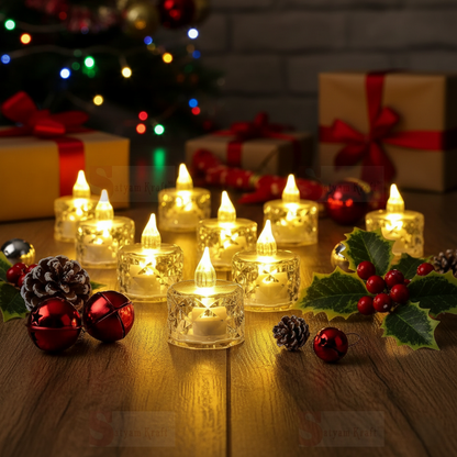 Crystal Glow™ LED Decor Candles (Pack of 12)