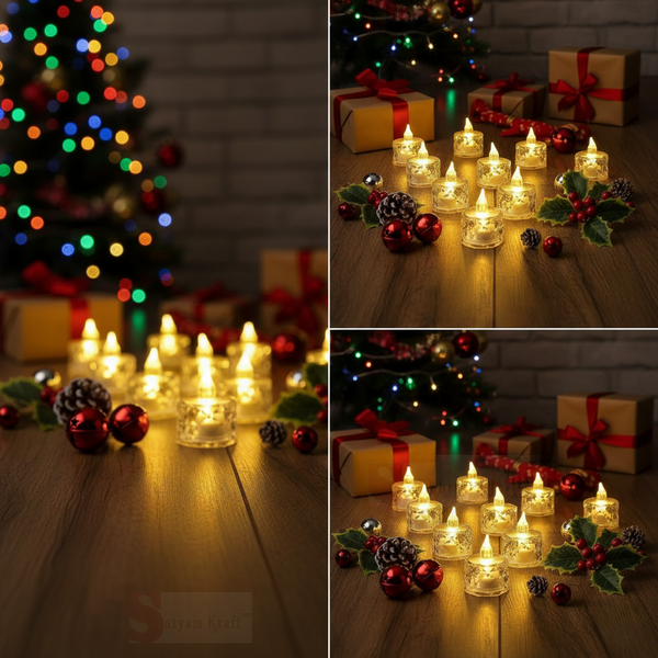 Crystal Glow™ LED Decor Candles (Pack of 12)